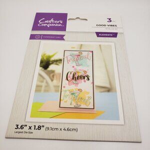Crafters Campanion Good Vibes Metal Dies